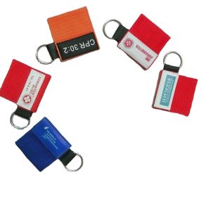 CPR Face Mask Gift Present Kit Promotion of First Aid Deluxe with Key Chain