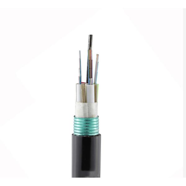 Quality Ribbon Loose Tube PBT Direct Buried Fiber Optic Cable 24 Core GYDTA53 wholesale