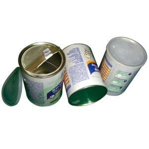 Waterproof recyclable Kraft Paper Composite Cans cookies packaging with custom