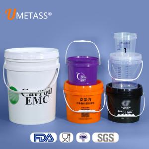 Customized Logo 2L Food Grade Clear Plastic Bucket for B2B Distribution Cente