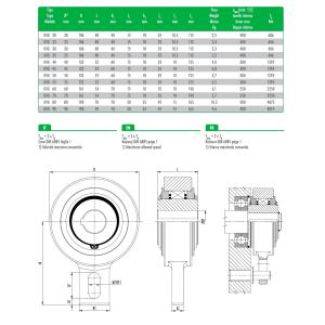 R&B roller type freewheel backstop clutch AV30/GV30 apply in Grain hoist or
