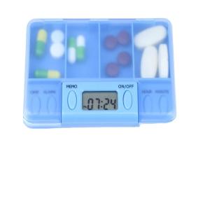 China Good selling alarm timer travel self-timer pill box weekly organizer  pill dispenser electronic 4 Compartments case reminder on sale