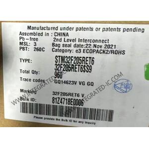 Cheap Microcontroller MCU IC STM32F205RET6 FLASH 64-LQFP Package Surface Mount for sale