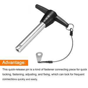 5/8 Inch T Handle Quick Release Pin with Push Button for Easy Ball Locking