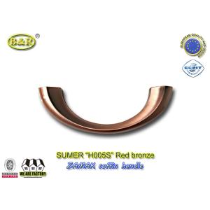 Cheap Ref No H005S Dimension 19×7cm Zamak Metal Coffin Handles Color Red Bronze Moon Shape for sale