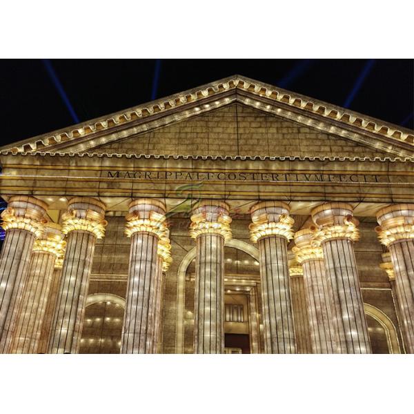 Normal European Architecture Fabric Chinese Lanterns Culture Display Commercial Plaza