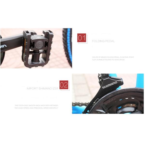 Modern Full Folding Aluminum Alloy Motiv Mountain Bike