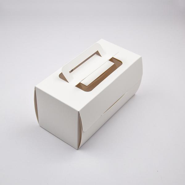 Customization White Wedding Birthday Party Cake Cookie Box With Window Handle Food Trade