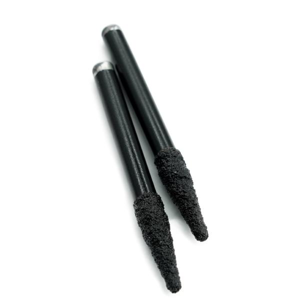 Vacuum Brazed Diamond 6mm 8mm Milling Cutter Engraving V Bits Flat For Marble