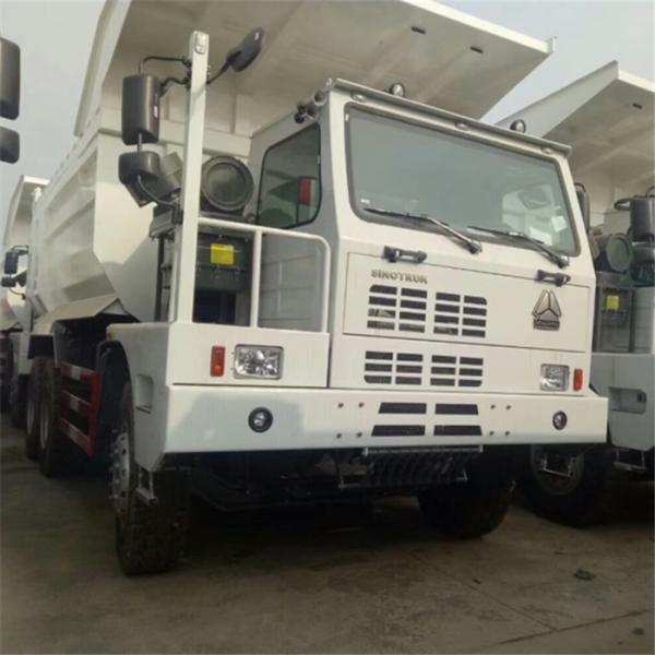 6x4 50 Ton Mining Dump Truck With Single Sleeper Cab And Manual 10 Speeds Gear Box