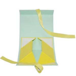 Recyclable 300g Folding Lid Cardboard Box With Magnetic Closure