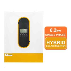 6.2kw 6.2KVA 48V Hybrid Solar Inverter Single Phase Pure Sine Wave Off Grid MPPT