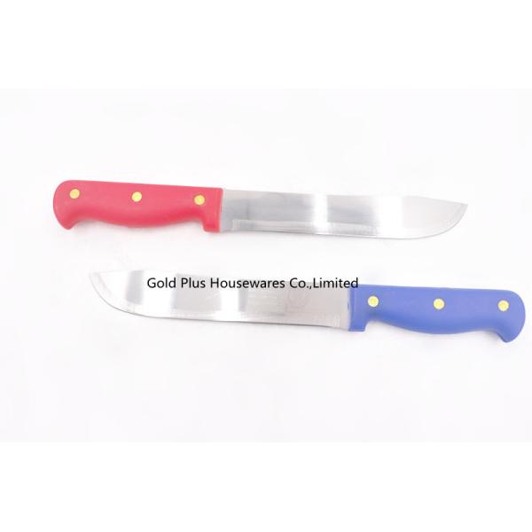 Quality Stainless Steel Heavy Single Cheese Knife Red Plastic Handle Slicer wholesale