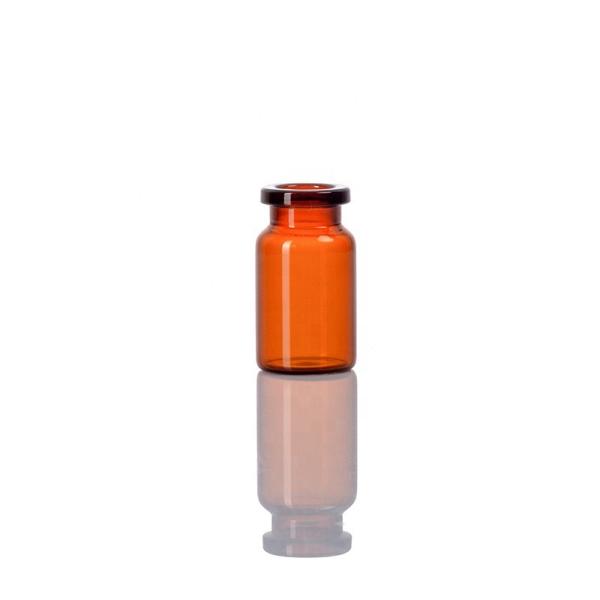 Quality 7ml amber  tubular glass vial  injection bottle medical use wholesale