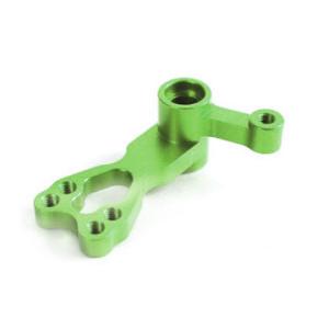 CNC precision machined aluminum part anodized in green color