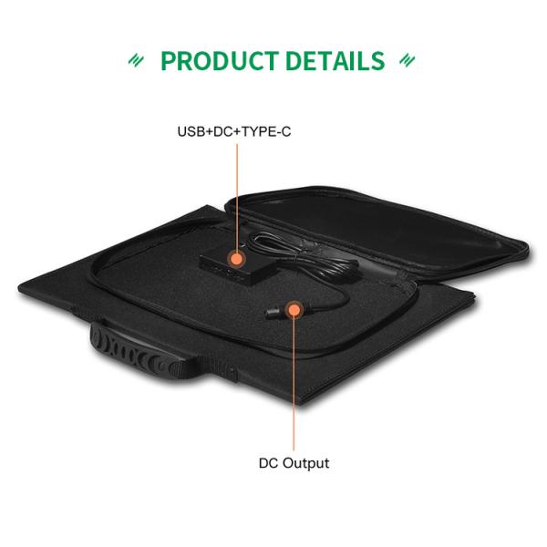 High Efficiency Solar Powered Panel Outdoor Portable Waterproof 30W Foldable