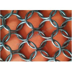 SS3016 Decorative Ring Metal Wire Mesh For Partition Wall Fabrication