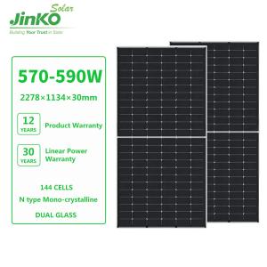 575W Jinko Tiger Neo N-type 72HL4-BDV Bifacial Solar Panels for Solar Energy