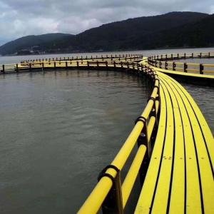 PE Bracket HDPE Fish Cage Trap Non Toxic 250/315mm Pipe Size For Sea Farming