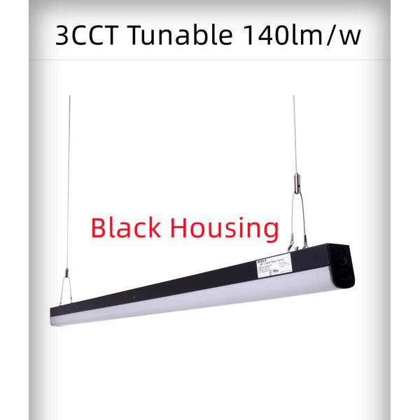 4000K Office Surface Mounted 34W 4FT LED Linear Strip Lighting Fixture with SMD2835