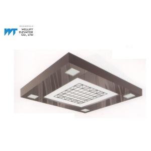 Geometry Shape Elevator Ceiling Design , Soft Illumination Elevator Ceiling