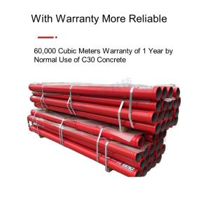 DN125 Concrete Pump Pipe ST52 Flange Connection 1 Year Warranty