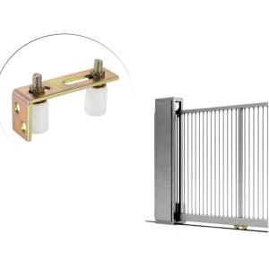 L Post Bracket Slide Gate Guide Roller With Polished Finish And Smooth Nylon