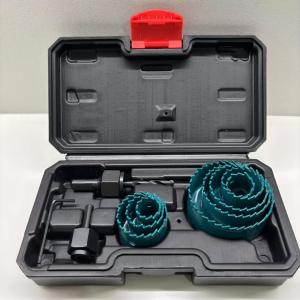 Cheap 11PC High Carbon Steel Hole Saw Kit 3/8'' Three Flat Shank Customizable for sale