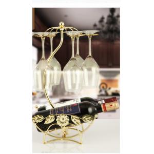 China Bronze H43.5cm Wine Glass Upside Down Holder , 1.2kg Upside Down Glass Rack on sale