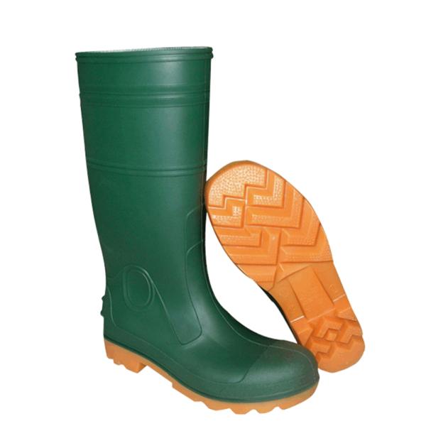 Rain Boots RB005 Heavy Duty PVC Boots with Steel Toe and PVC Midsole Material