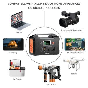 500W Solar Rechargeable Lithium Battery Portable Power Station with MPPT