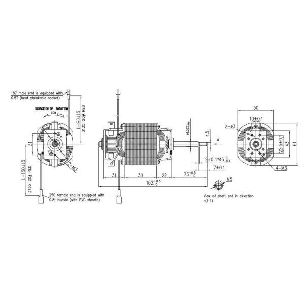 CCC Certificate AC Electric Motors 450-1000w Alternating Current Motor For Soybean Machine