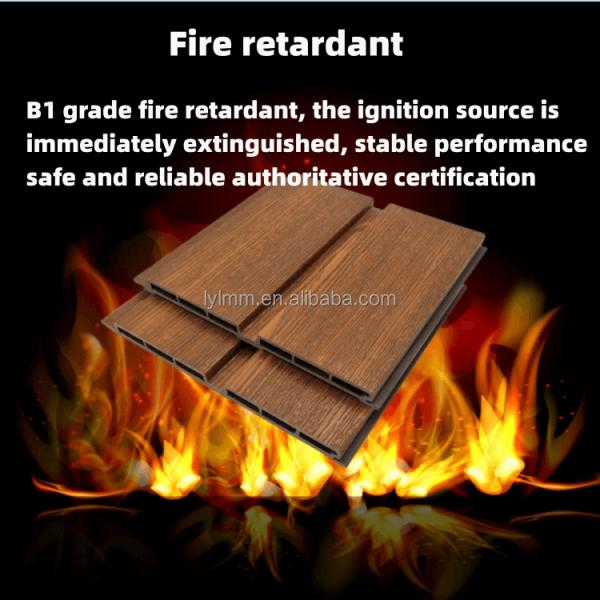ECO-Friendly WPC Laminated Fluted Flat Wall Solid Panel for Indoor Interior Decoration