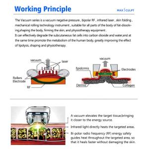 Multifunction Body Slimming RF Device Infrared Laser Vacuum RF Beauty Machine