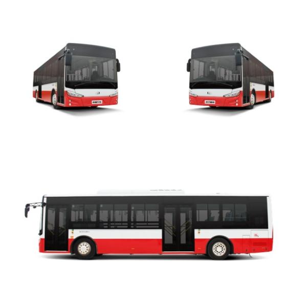 230km Drive Range Pure Electric Bus Front And Rear Disc Braking System Electric Defroster