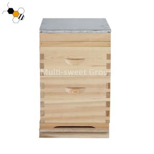 Bee Hive Equipment 20mm Pine Unassembled Bee Hive 2 Layers