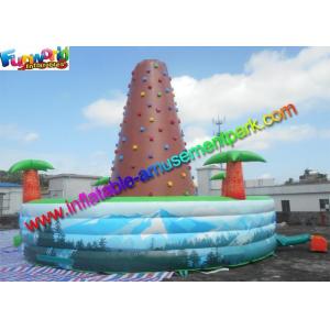 Customized Inflatable Climbing Wall , inflatable rock wall With Jungle