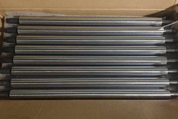 HRC42 - 45 Hard Chromed Shock Absorber Piston Rod 390mm Length With Coating 25mm