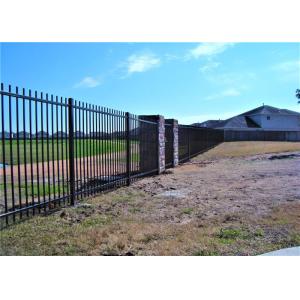 1.8 M Height Powder Coated Tubular Fencing Metal Picket Ornamental