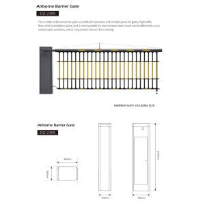6 Meter Automatic Barrier Gate Easy Balance Adjustment for Vertical and