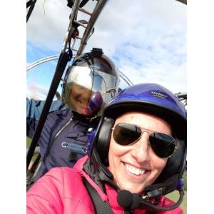 Noise Cancel PPG Black Helmet With Full Headset EN966 Certificated Paramotor