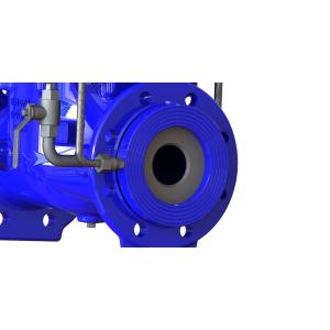 Blue Ral5005 Flow Control Valve Maximum Pressure PN16