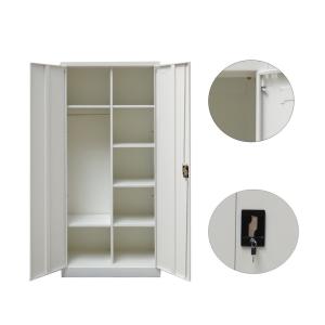Multifunctional KD Metal Wardrobe Closets With Hanger