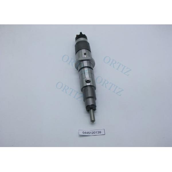 Cylinder Shape BOSCH Common Rail Injector Black / Silver Color 800G 0445120139