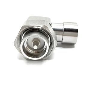 Male Right Angle Solder Radio Frequency Connector For 1/2 Flex Cable Super Cable