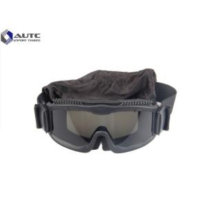 Spherical Military Style Sunglasses , Ballistic Shooting Glasses Elastic