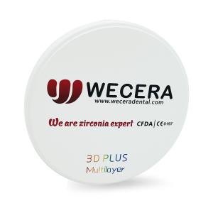 Cheap 98*25mm A1 Dental CAD CAM Yttria Stabilized Zirconia 3D Plus Multilayer Zirconia Block for sale