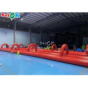 Outdoors Water Inflatable Slides PVC Tarpaulin Inflatable Water Slide Tiled On