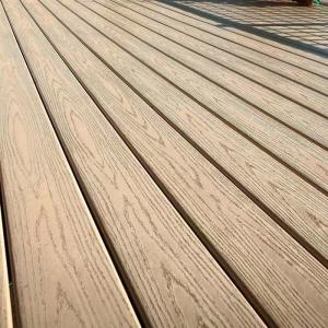 Artistic Brown Eco Wood Composite Decking Co Extrusion Wpc Mildewproof