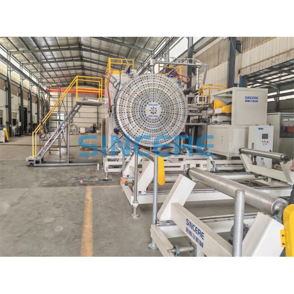 200mm-4000mm Diameter Spiral Pipe Extrusion Line Plastic Sweage Pipe Making